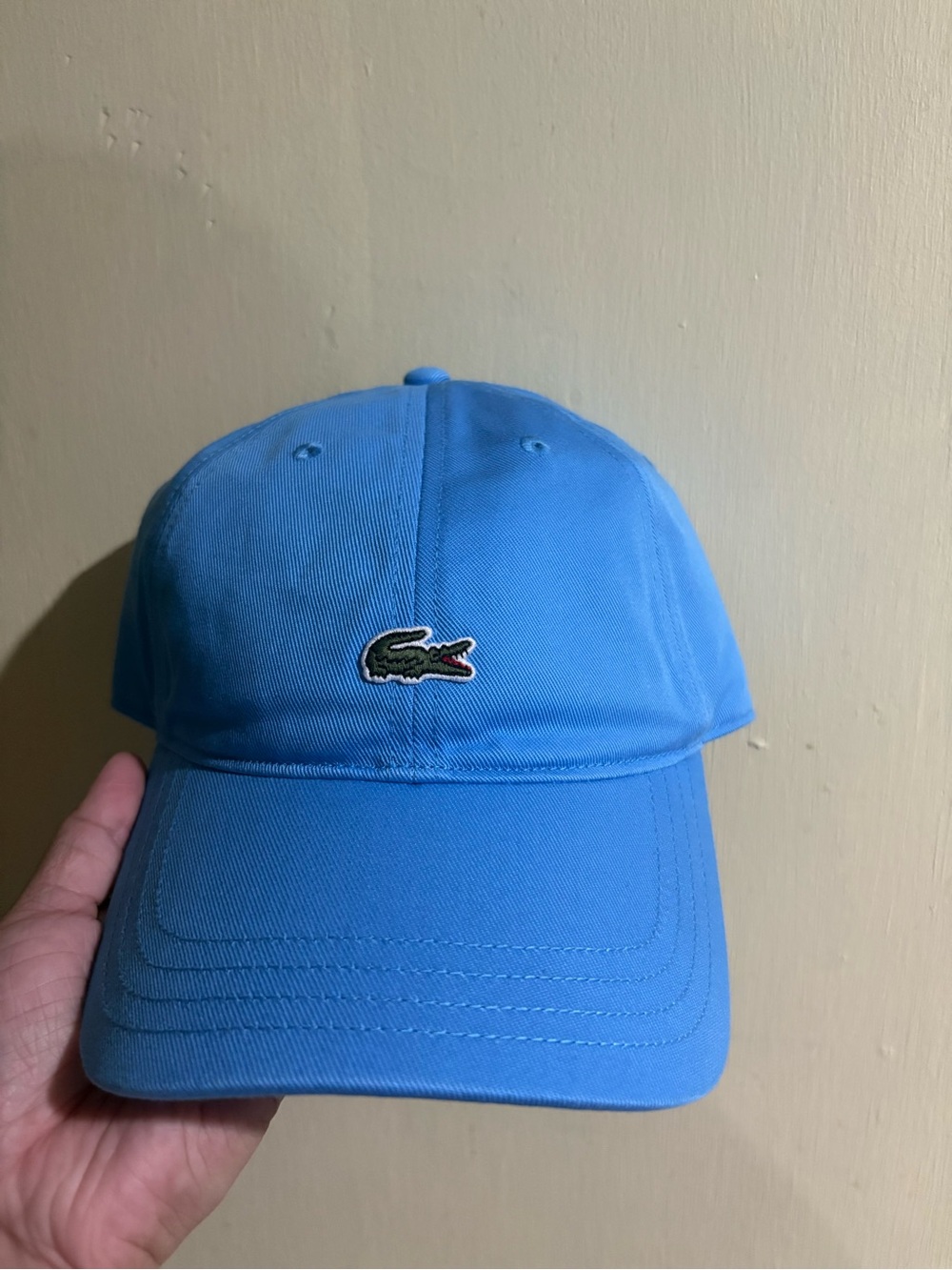 Lacoste Blue Crocodile Logo Hat